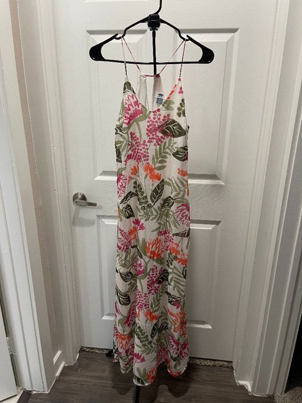 Colorful Tropical Print Floral Maxi Dress from Old Navy